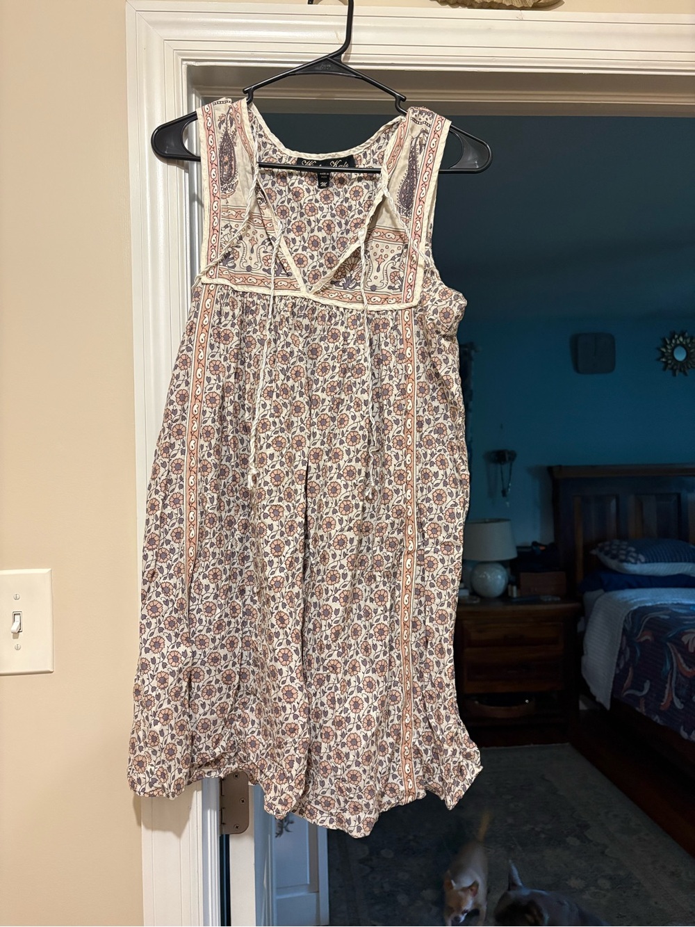 Vintage winter Kate  Indian cotton boho  dress